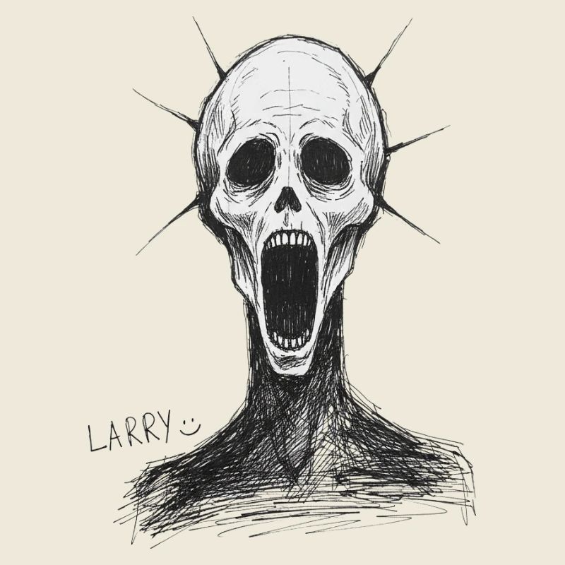 Larrys dunkle Maske