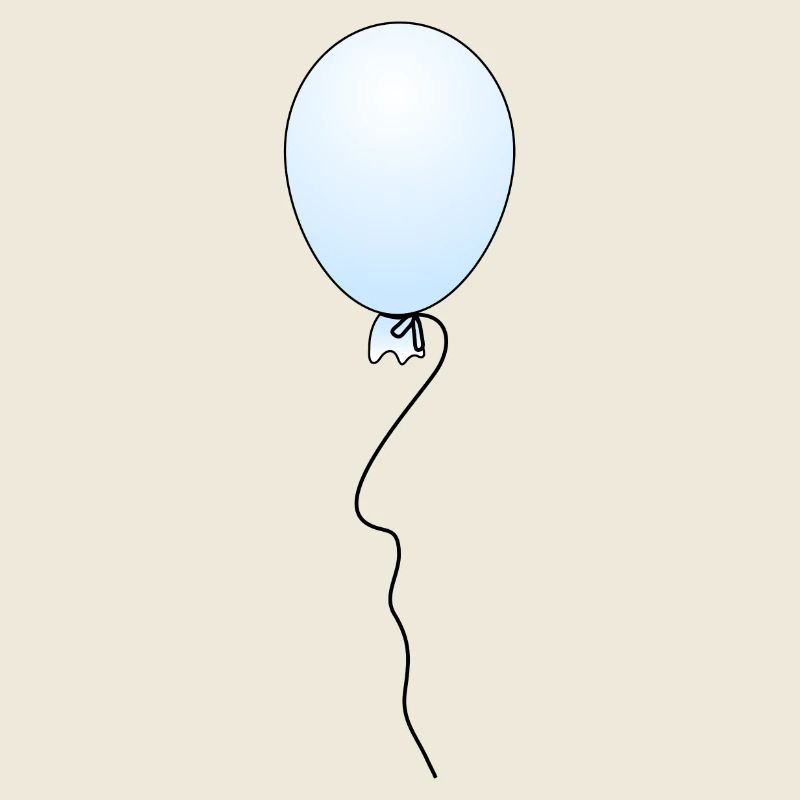 Ballon - Hellblau