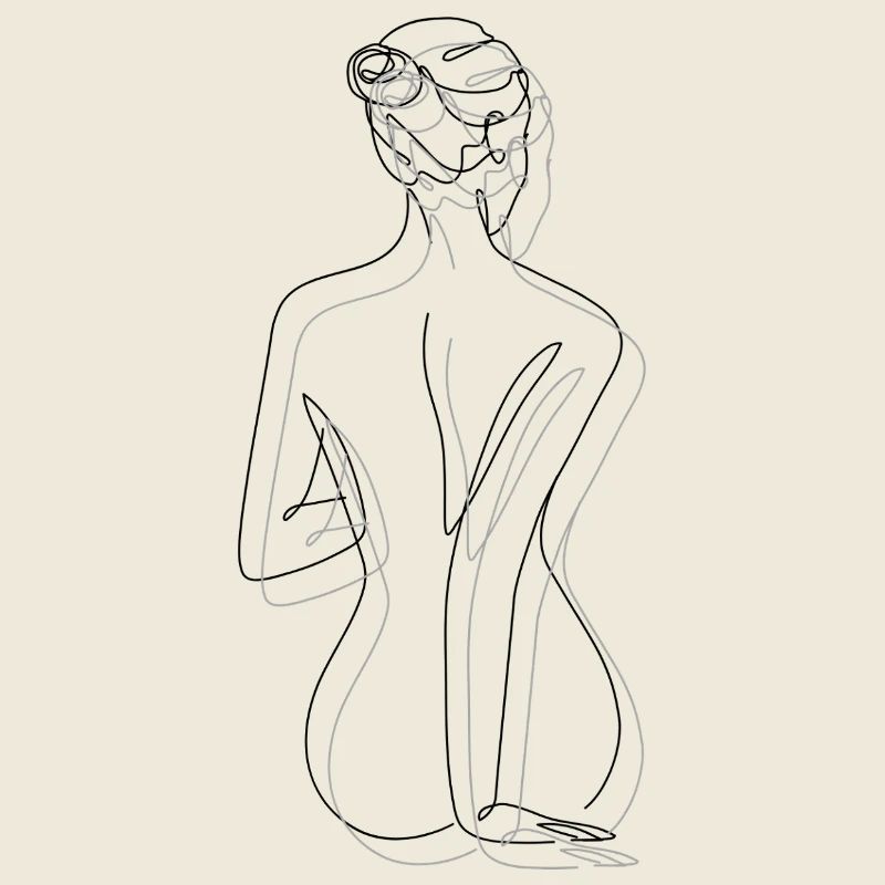 Line Nude Silhouette