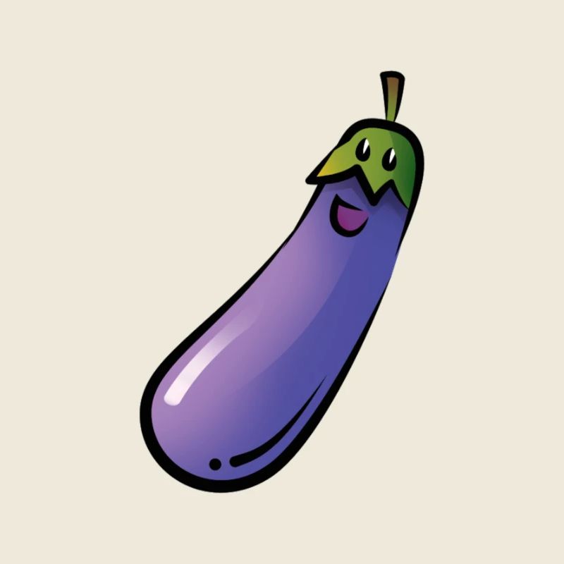 Happy eggplant