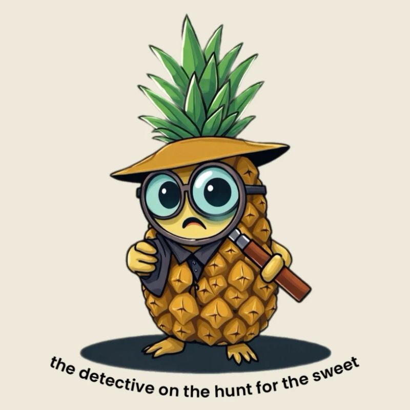Pineapple Detective Caricature