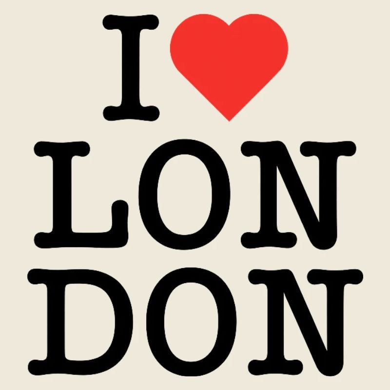 I Heart Art Red Typography