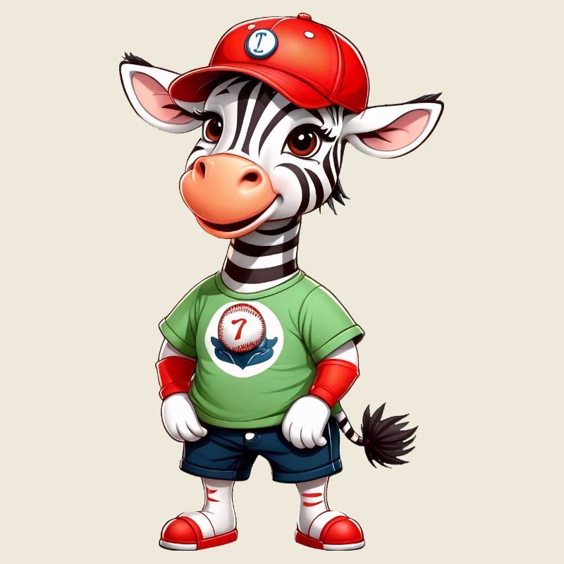 Zebra Benny regarde le match de baseball