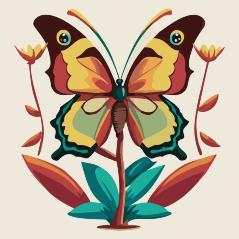Papillon à l’automne (Collection d’animaux magiques)