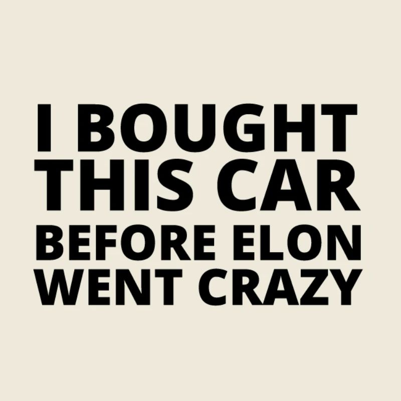 I bought this car before Elon went crazy | Musk