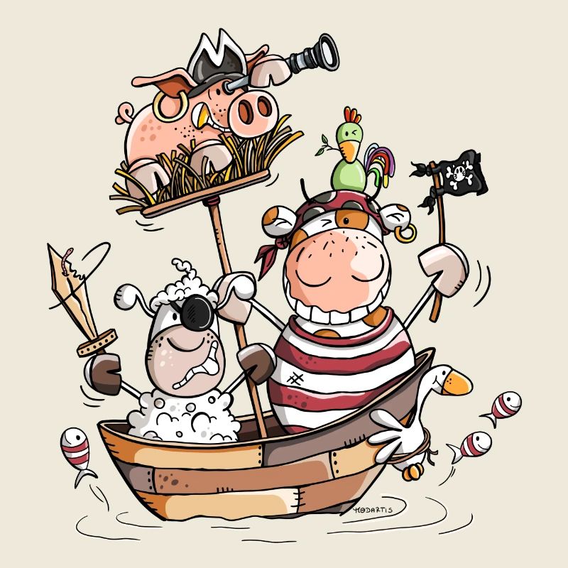 Funny farm pirates - pirate - buccaneers