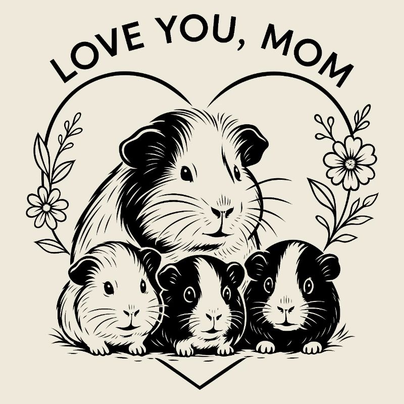 Meerschweinchen Mama Muttertag Geschenkidee