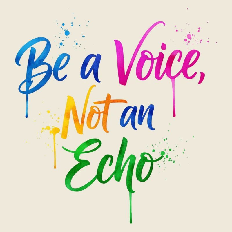 Inspirational Rainbow Protest Quote Design