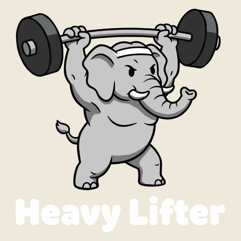 Heavy Lifter Elefant Krafttraining