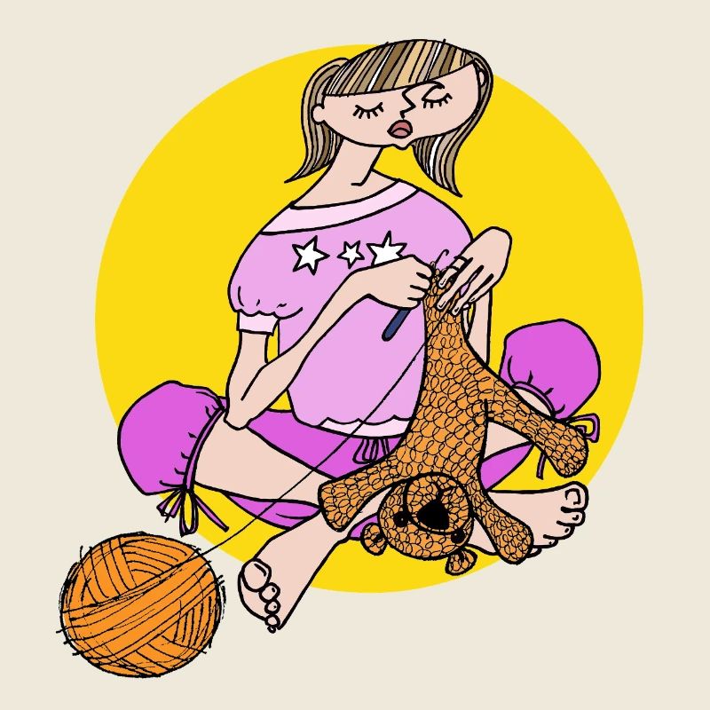 Fille en rose