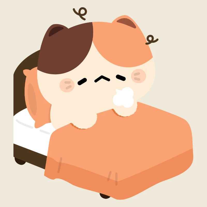 Schläfrige Schildkrötenkatze