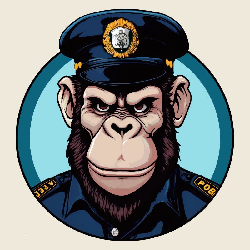 Polizist Affe