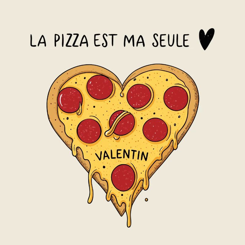 Coeur pizza Valentins