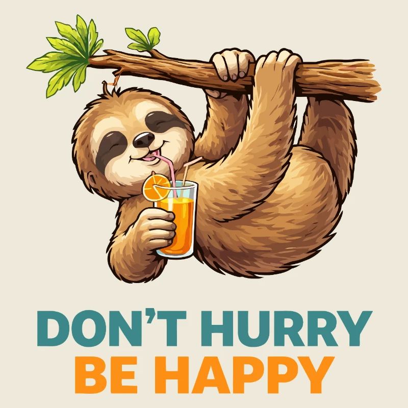 Relaxing Sloth Don’t Hurry