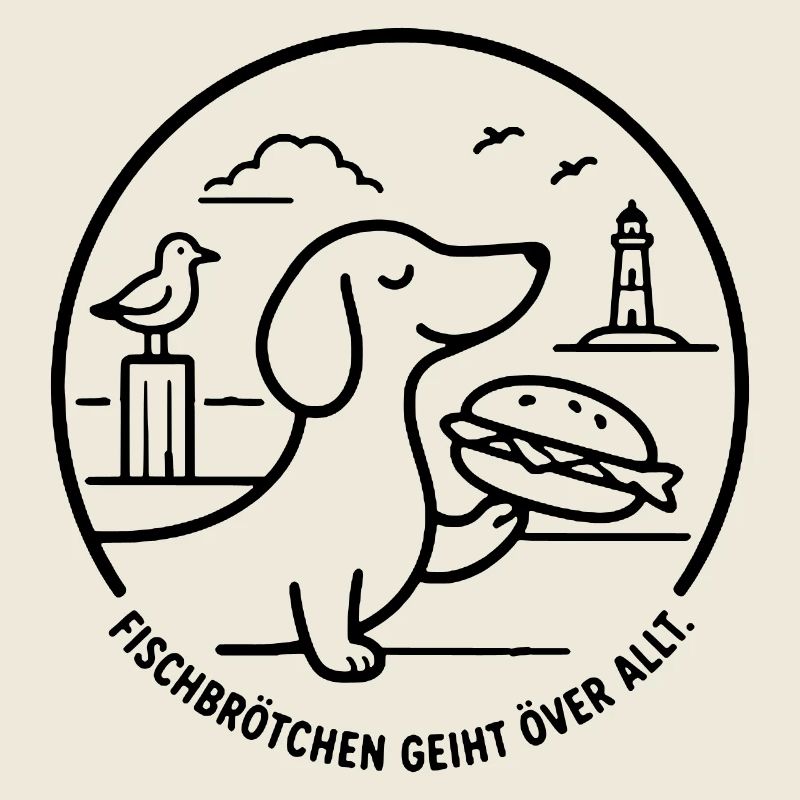 Fischbrötchen geiht över all Moin norddeutsch
