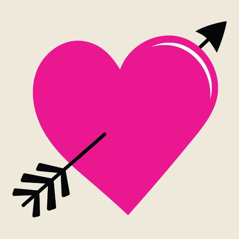 Liebesherz mit Pfeil