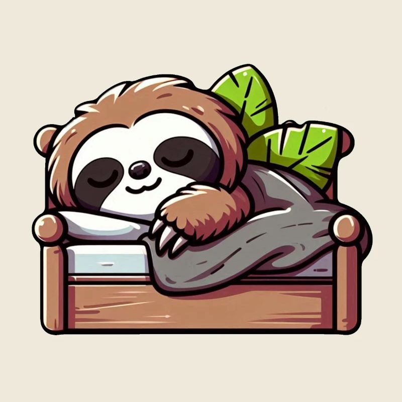 Entspanntes Faultier - Gemütliches Nickerchen