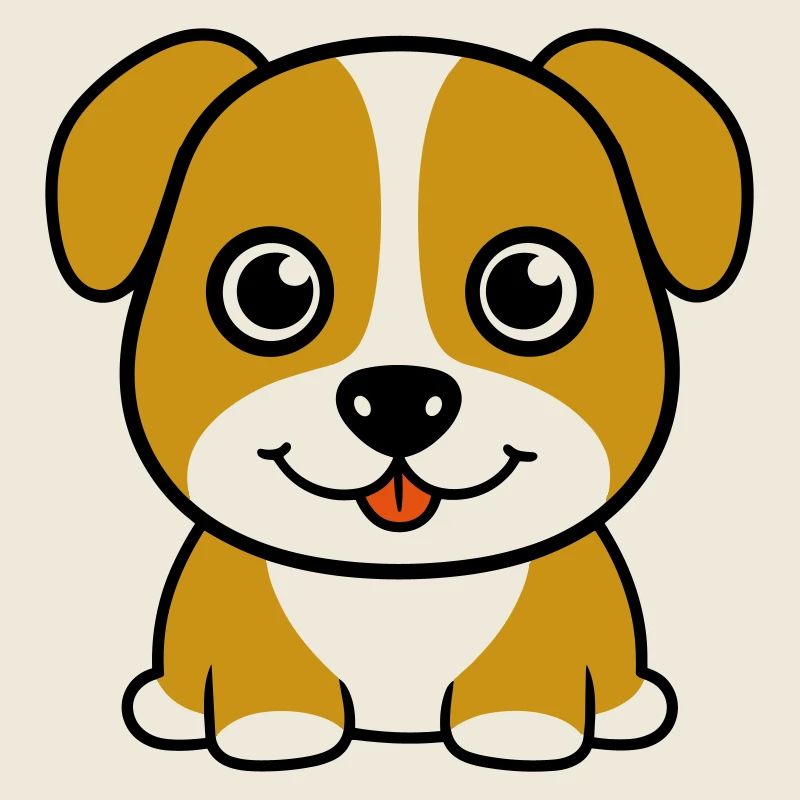 Cute Dog - Comic Style