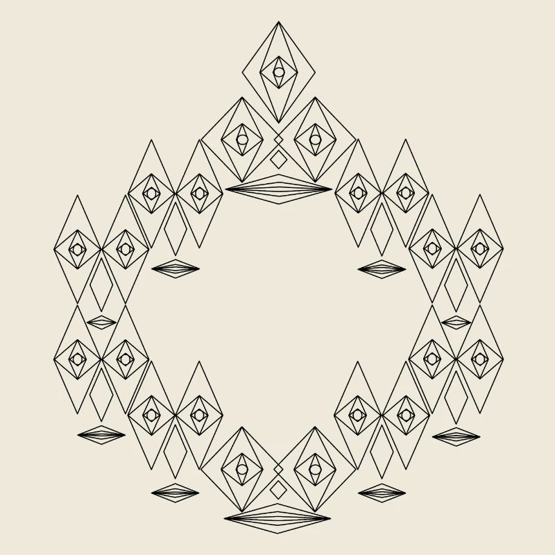 Faces prairie avec les yeux, le nez et la bouche