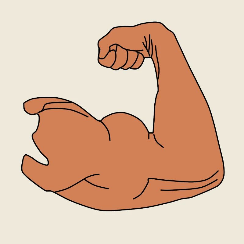 Biceps - Upper Arm - Muscles - Gift Idea