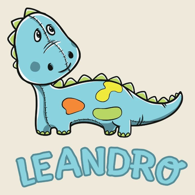 Dinosaurier lustig Kind Leandro Geschenk Geburtsta