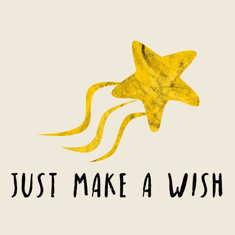 Just make a wish Traum Sternschnuppe Geschenk Idee