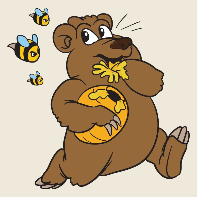 Bear honey bees honeybees brown bear