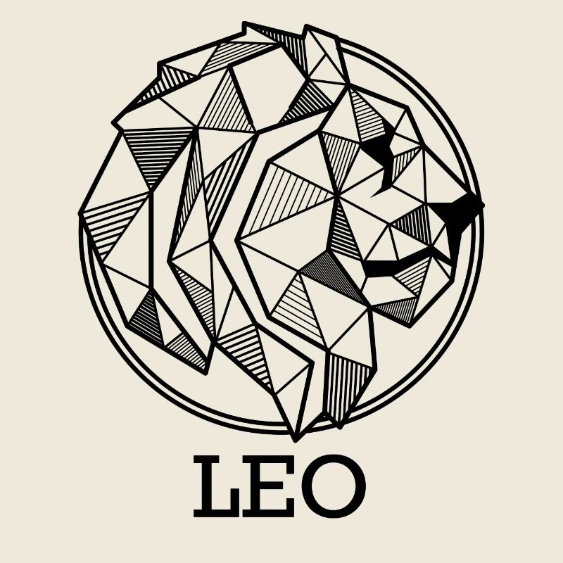Sternzeichen Löwe Geschenk leo geometrisch Astro