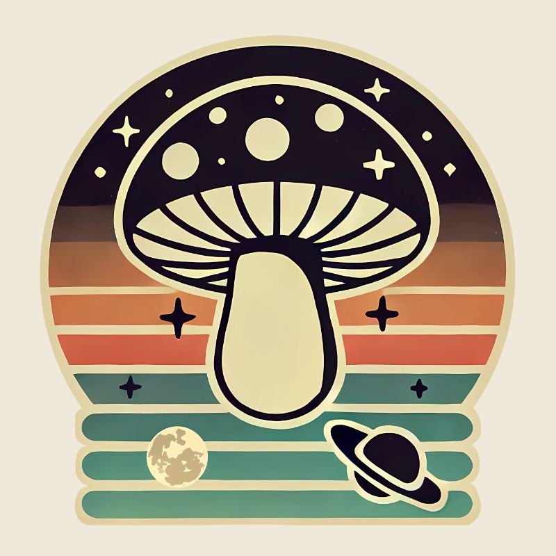 Art cosmique des champignons