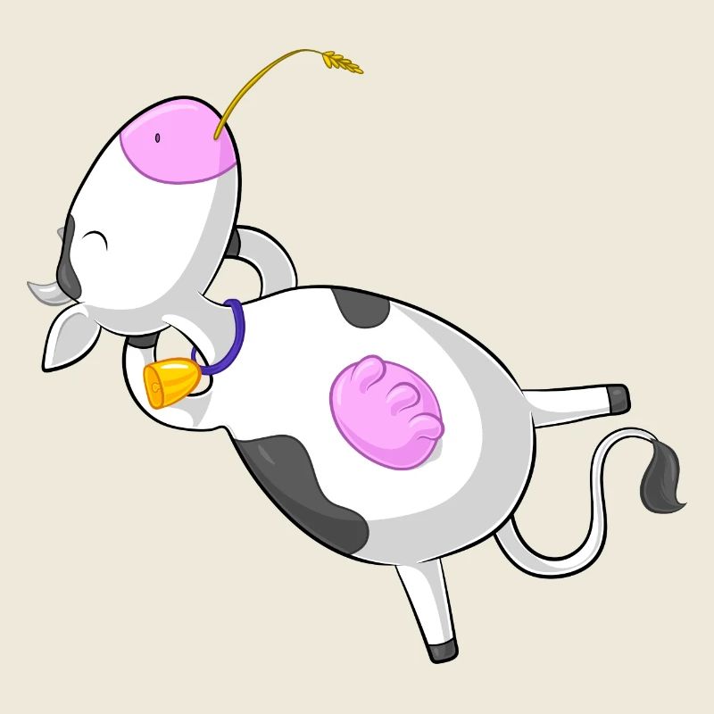 vache comique détendue