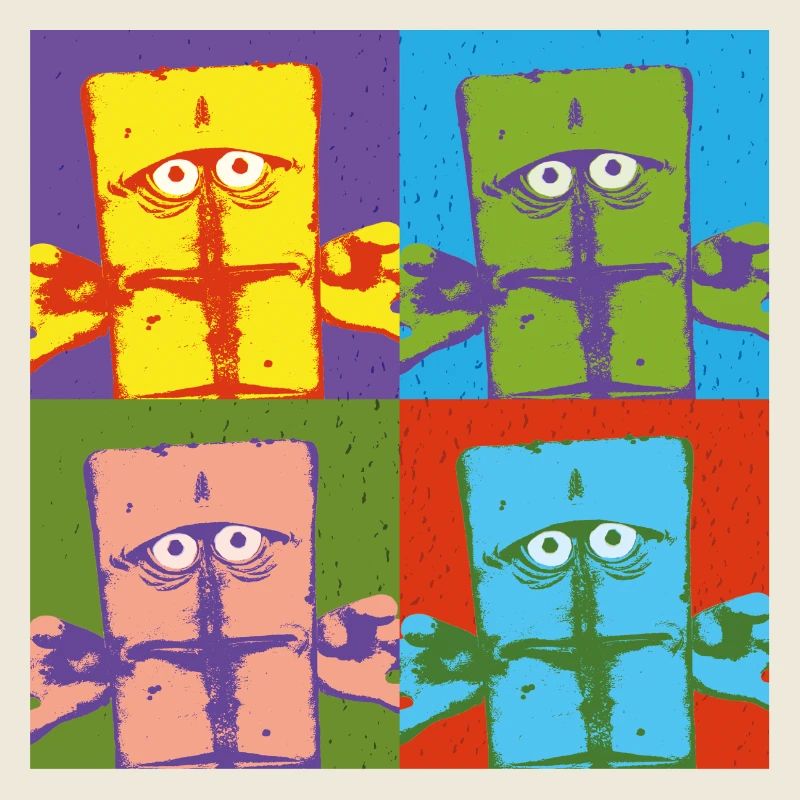 Bernd Das Brot Pop-Art Buntes Design