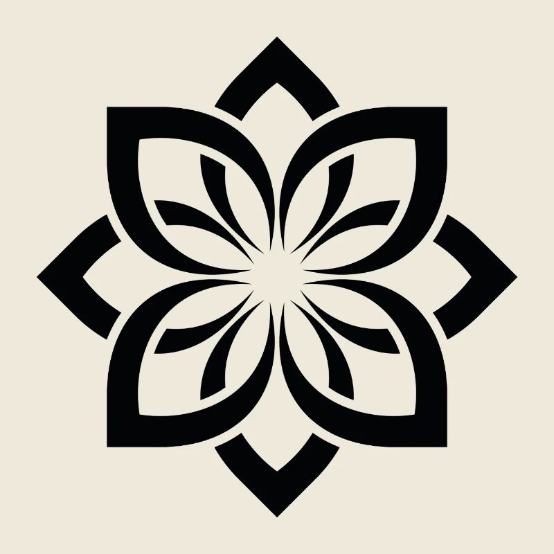 Mandala Chogan des Fleurs Géométriques