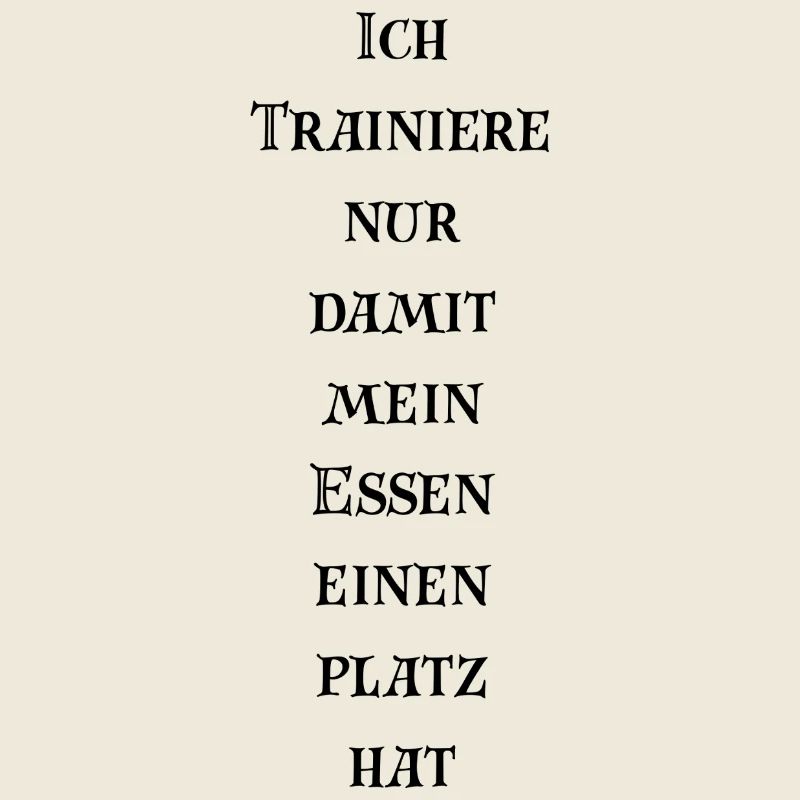 Je fais juste de l’exercice pour que ma nourriture ait sa place