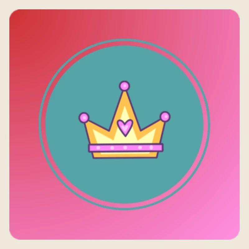 Pastellkrone mit Herz