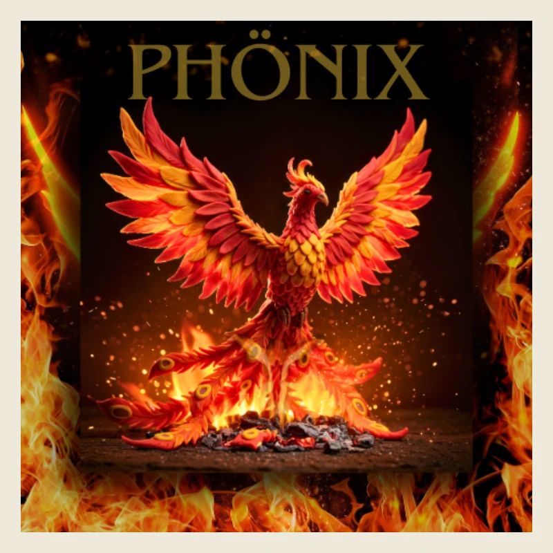 Phönix Feuersturm Illustration
