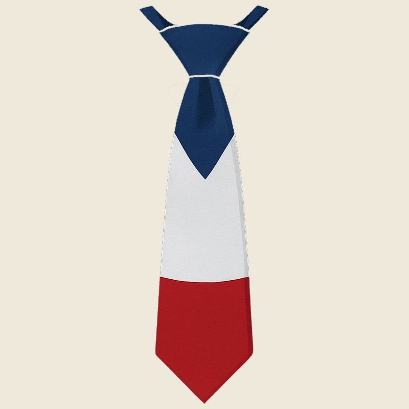 Cravate France – Conception du drapeau