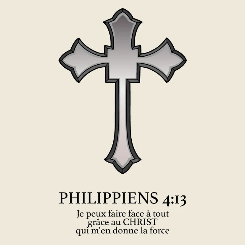 Metallic Gothic Cross on Black
