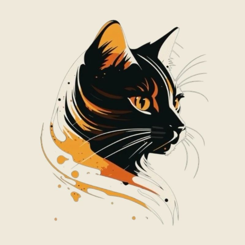 Lumière du feu de la tête de chat