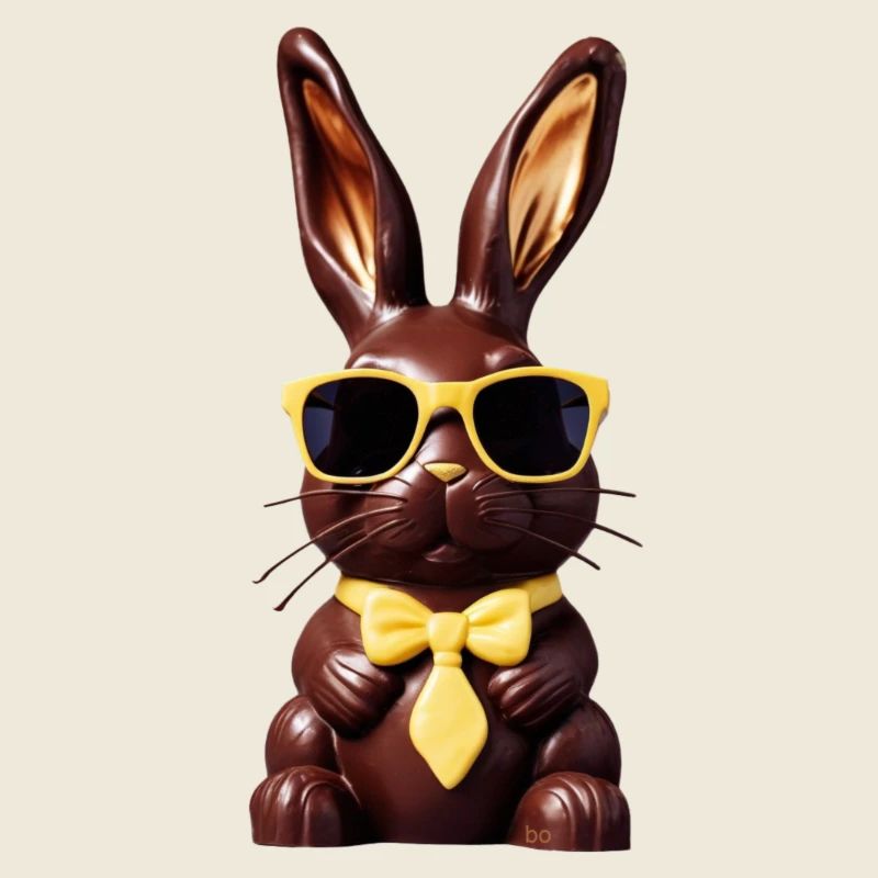 Lapin en chocolat Bo graphique
