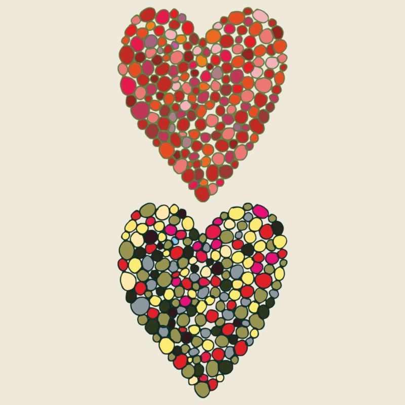 herzen bunt