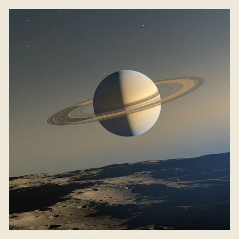 Saturn from Enceladus