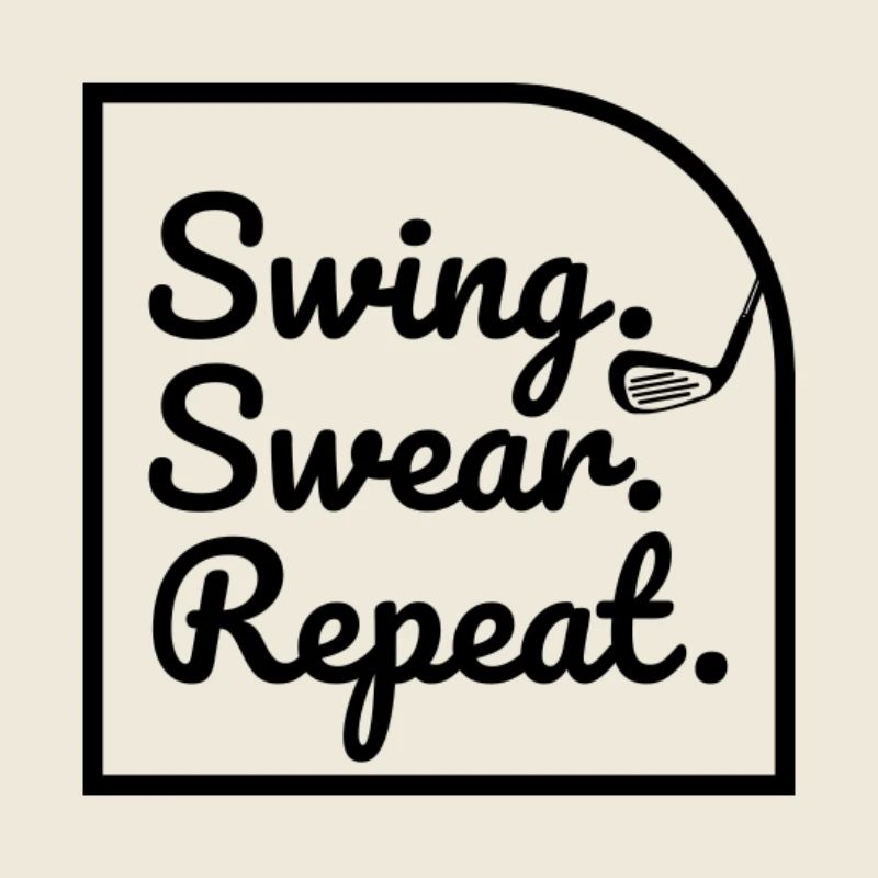 Swing Swear Repeat Schwarz