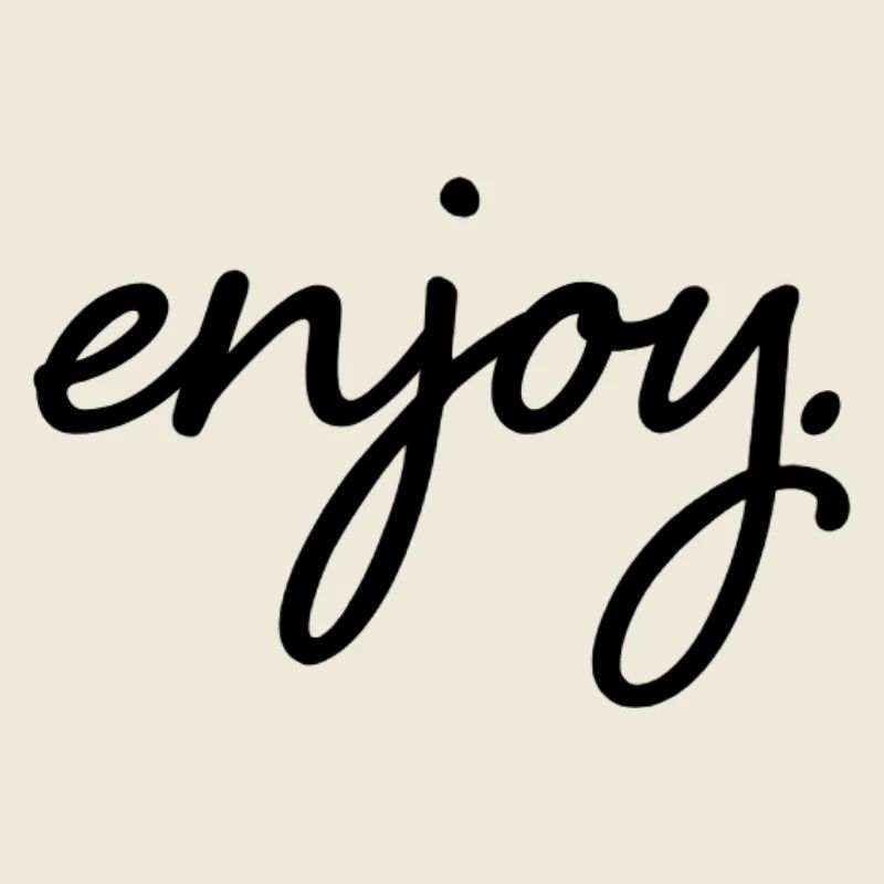 Design "enjoy" with front inscription Unisex