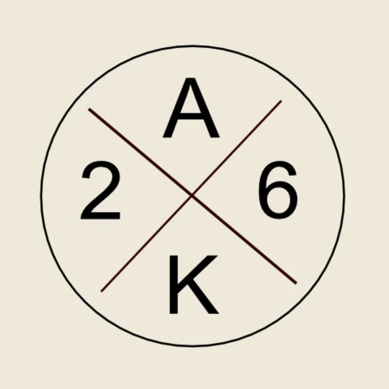 Cross sign minimal graphic in dark red
