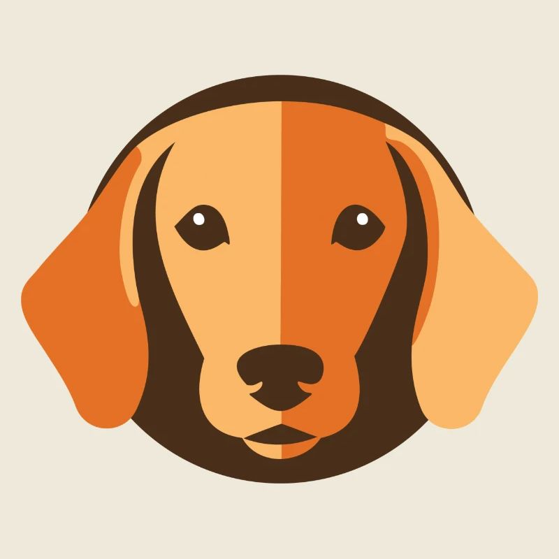 Small Sweet Dachshund Head Caramel