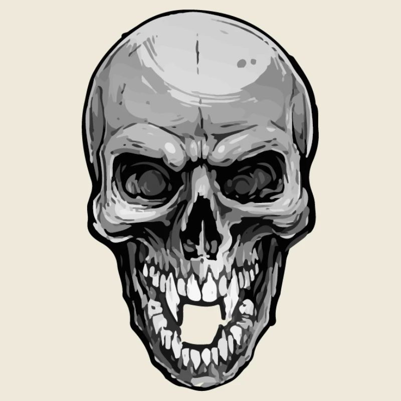 Aggressiver Halloween Totenschädel