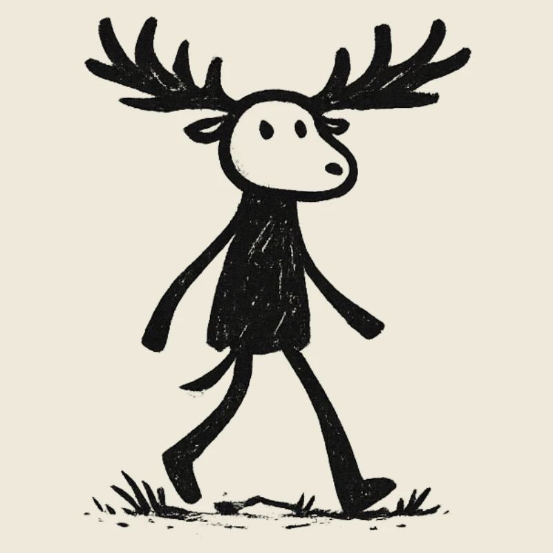 Mosses silhouette in the forest