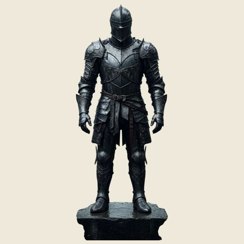Dark Knight Armor Krieger-Silhouette