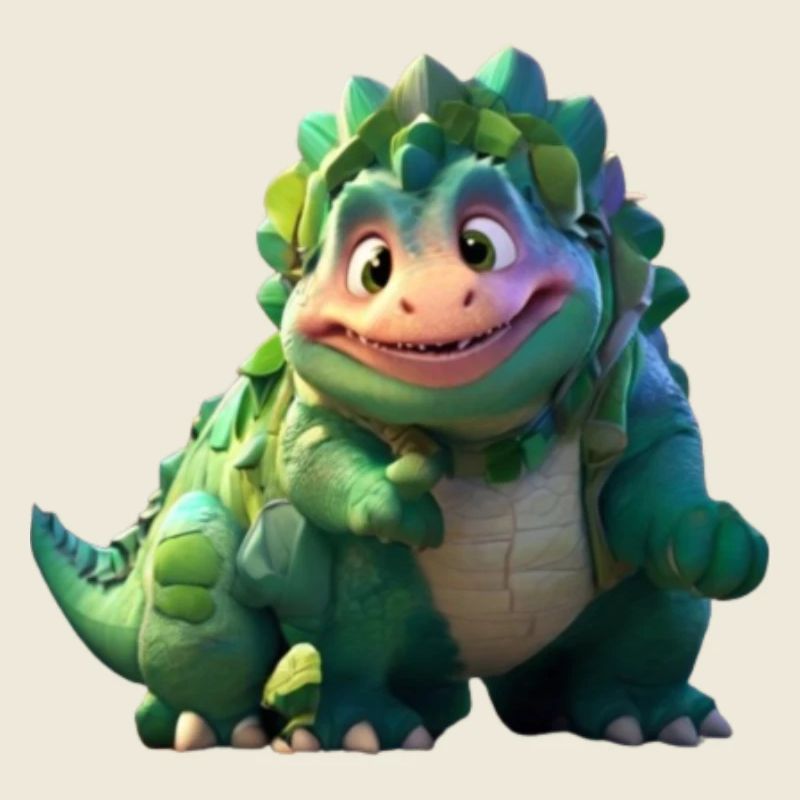 Drôle Dino Amical Mignon Mignon