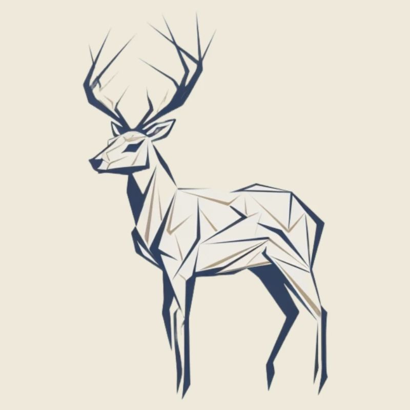 Minimalist Deer /Minimalistic Deer